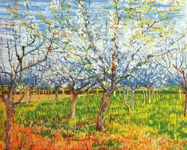 Vincent Van Gogh Orchard in Blossom china oil painting image